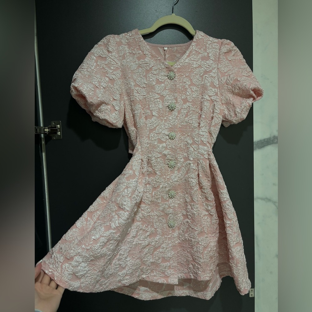 Feminine pink dress